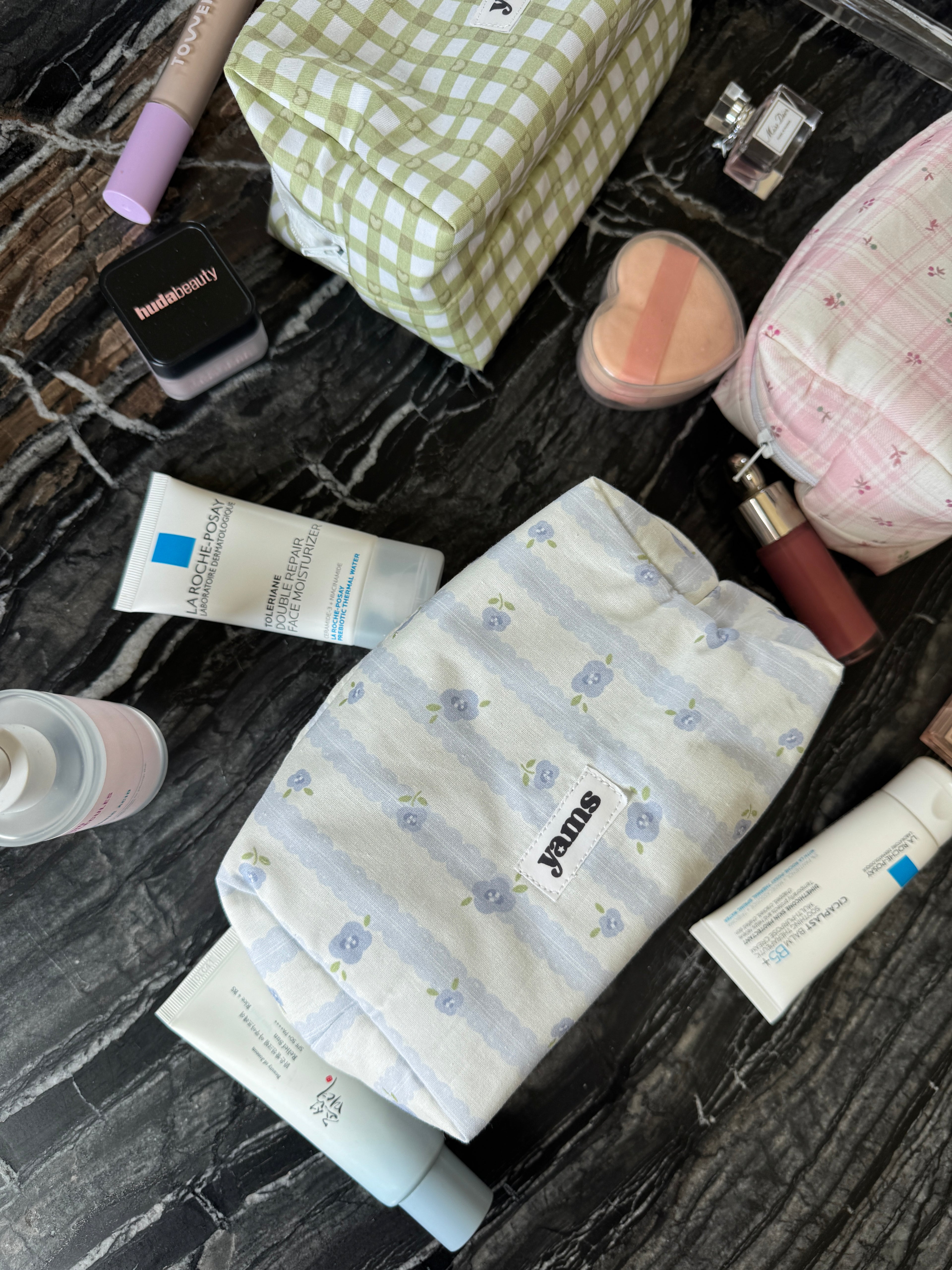 Blueberry Matcha Makeup Bag