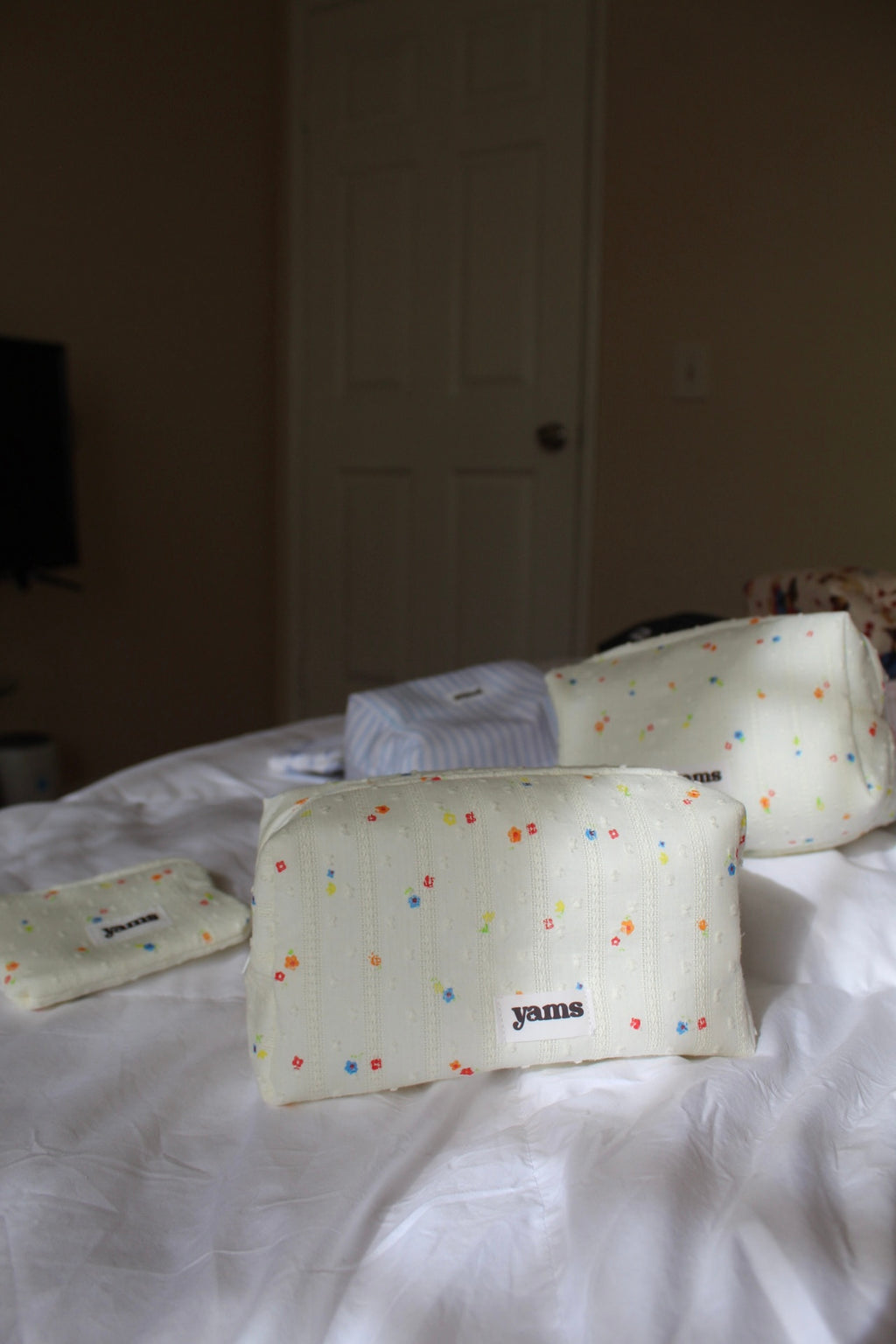 Colorful Flowers Makeup Bag