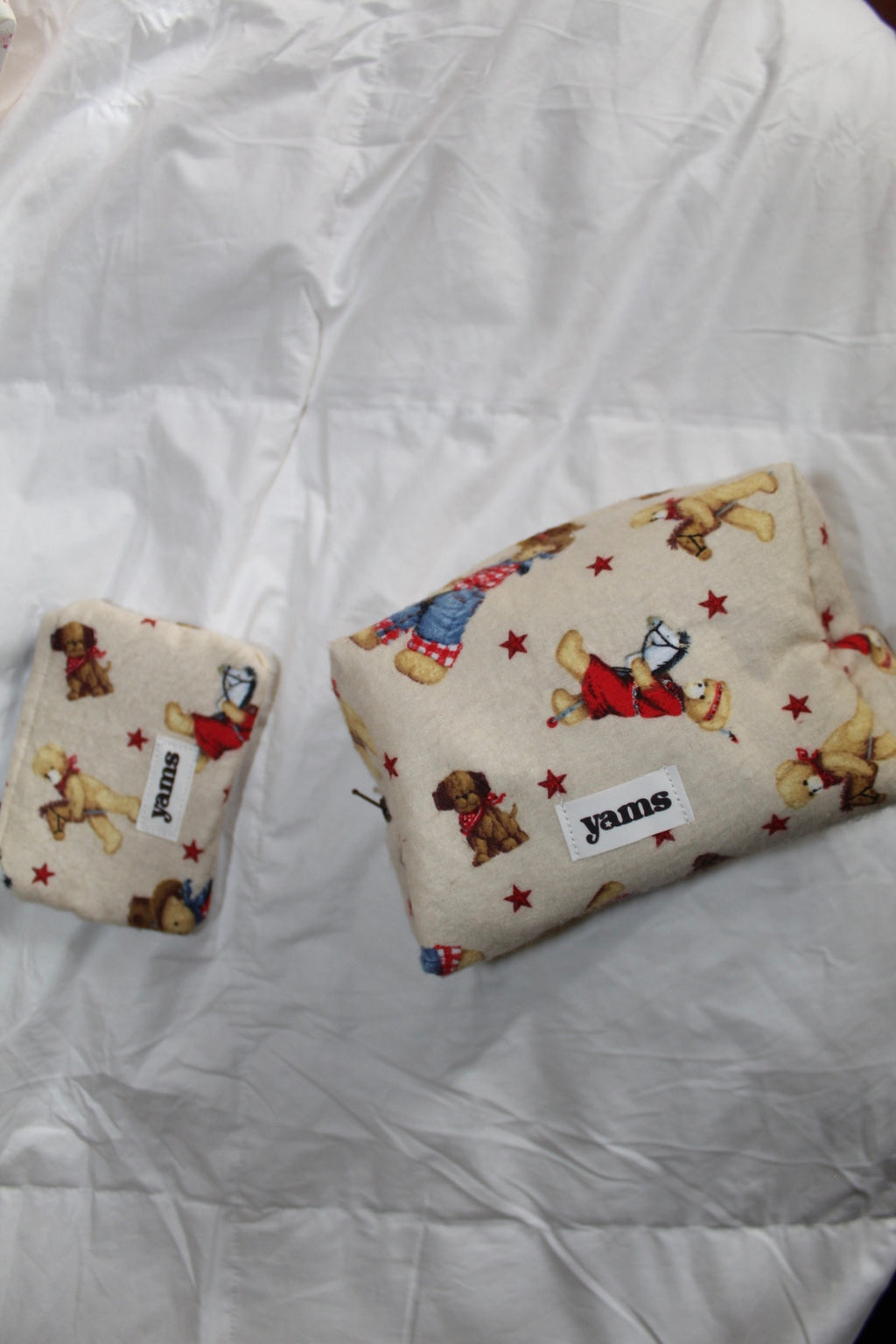 Cowboy Bear Makeup Bag