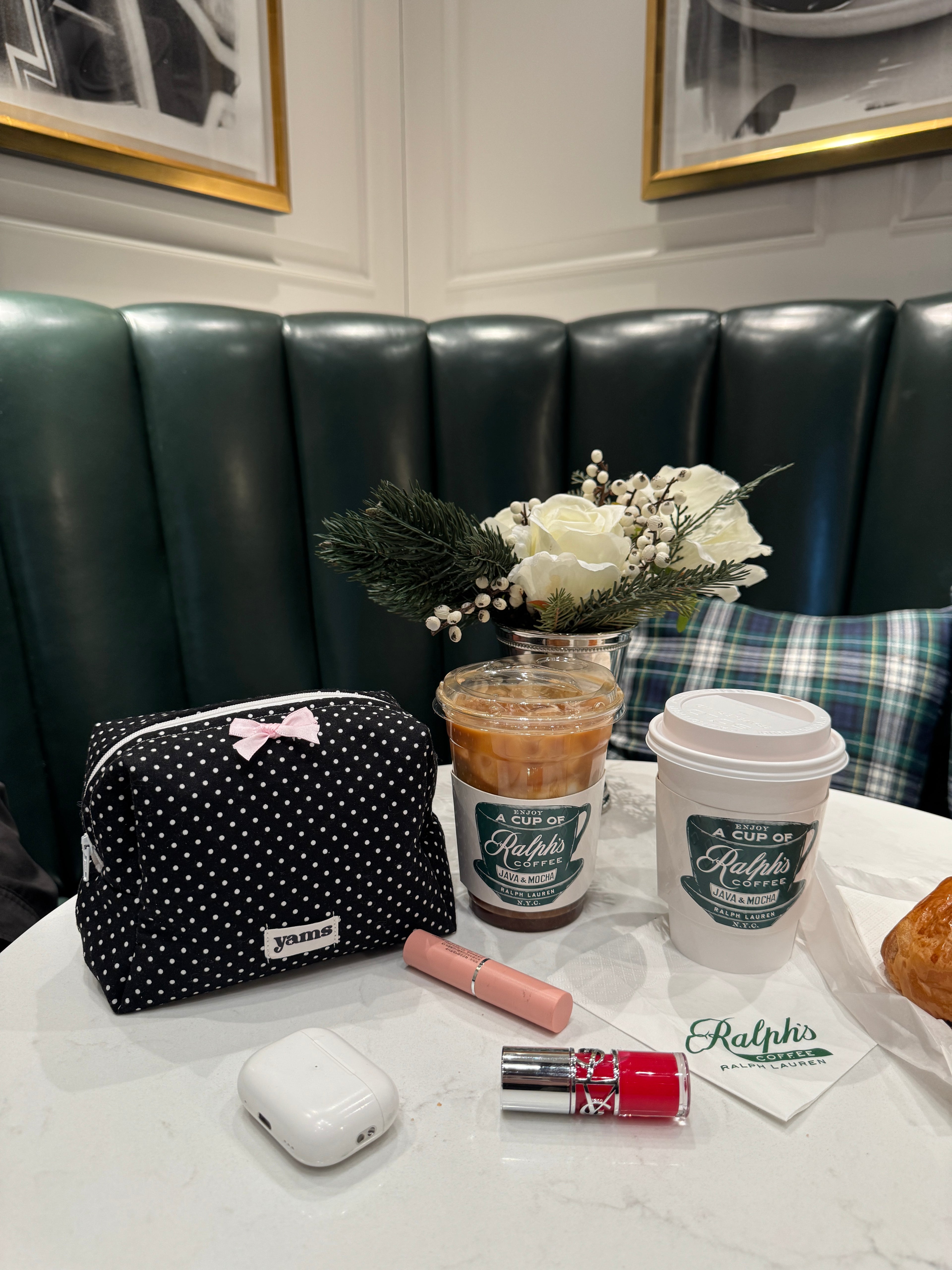 Black Polka Dot Beauty Bag