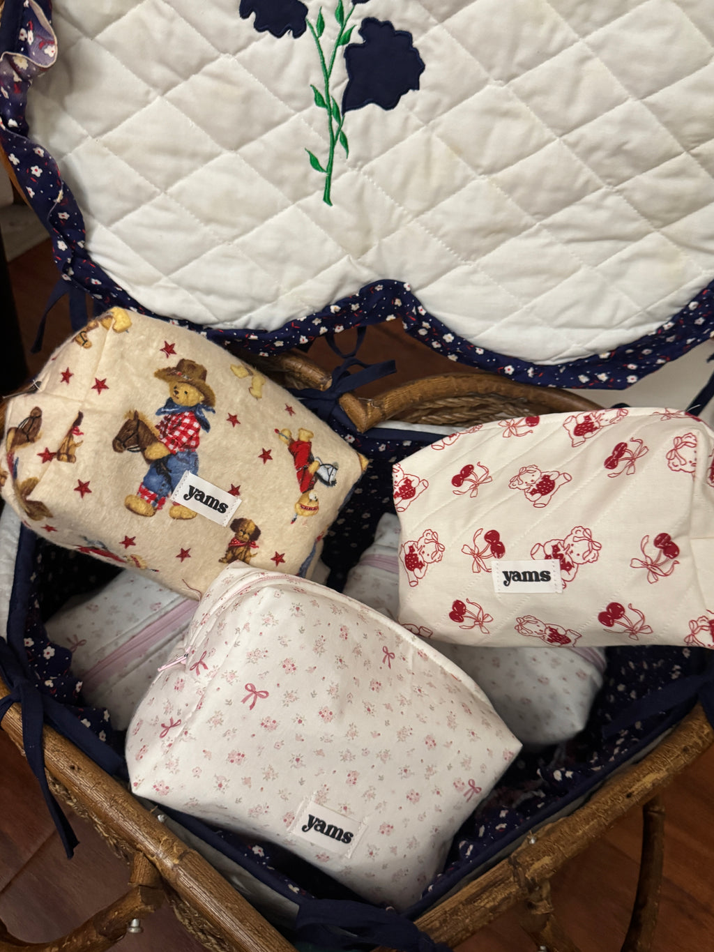 Cherry Bear Makeup Bag